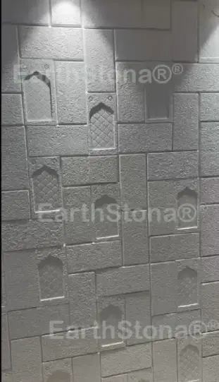 Designer Monument Jharokha Stone Wall Cladding in White